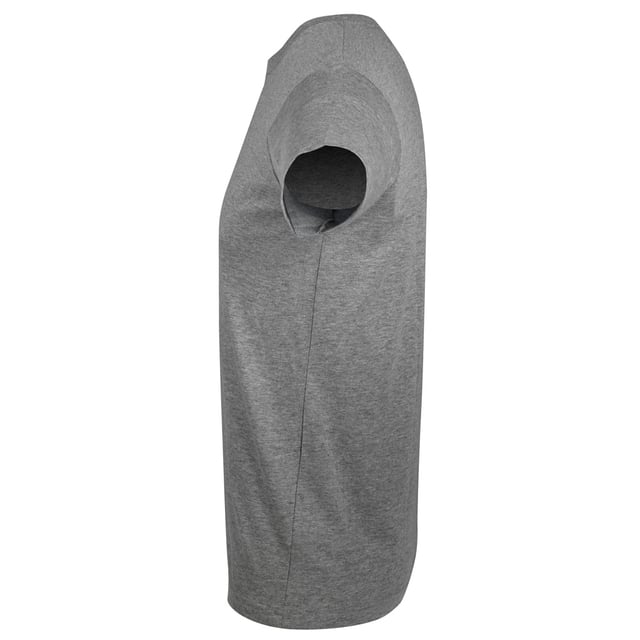 Fitted cut. Taped back neck. Rib neckline. Twin needle stitching. Fabric weight: 150 gsm. Material: 100% Ringspun Semi-Combed Cotton. Chest (to fit inches): XS (35/36), S(36/38), M(38/40), L(41/42), XL(43/44), XXL(45/47). Note: not all t-shirts are 100% cotton. Grey marl: 85% cotton/15% viscose. Charcoal marl, heather oxblood, heather denim and heather khaki: 60% cotton/40% polyester.