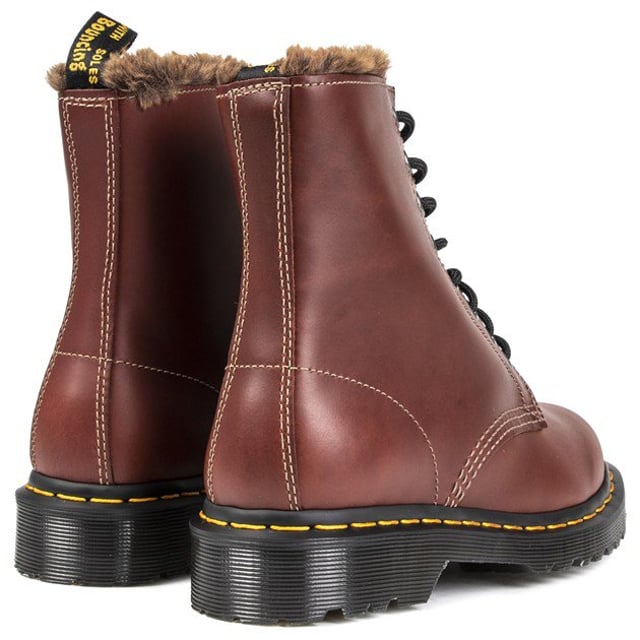 Dr Martens Damen Gefüttert 1460 Serena GefÃ¼ttert Braun Brown Dr