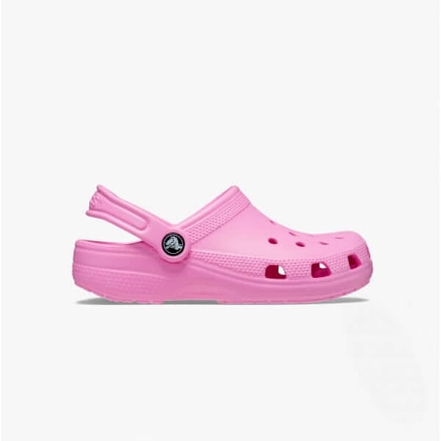 Crocs 206991-6SW KIDS CLASSIC Girls Clogs Taffy Pink

 Upper Material: Synthetic

Lining Material: Synthetic

Sole Material: Synthetic

Closure/Fastening: Slip-On

Features: Lightweight,Comfort,Breathable,Adjustable Strap

Toe Shape: Round

Shoe Width: Regular

Item Weight: 0.5 KG

Heel Height: Flat (Under 2.5cm)

Sandal Style: Sandals

Gift Boxed: No
Product Code: 206991-6SW