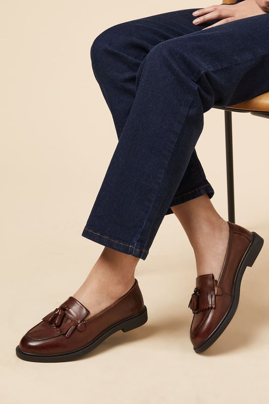 Leather Brighton Tassel Loafer