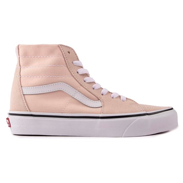 Pink leather high top vans sale