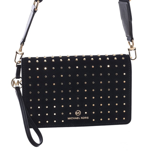 Michael kors purse white with gold studs new arrivals