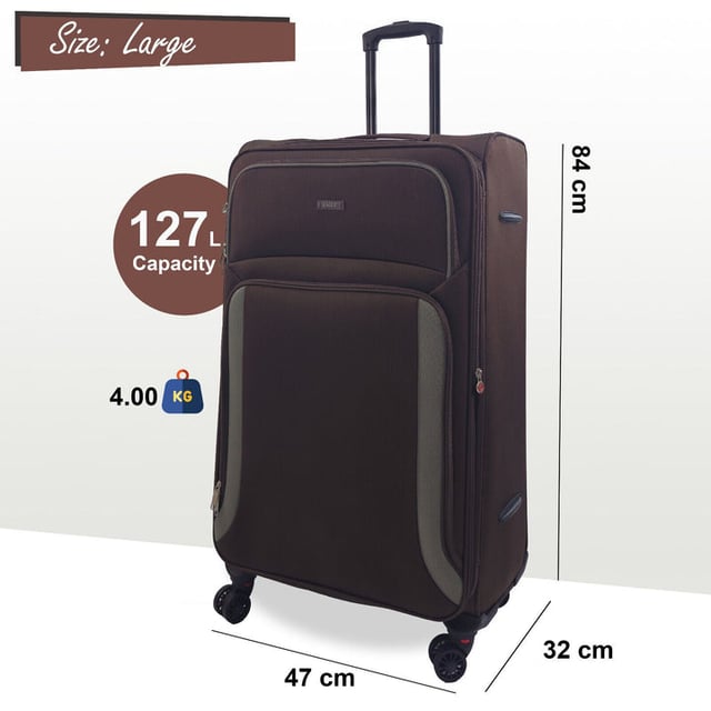 Embárcate en una aventura con nuestro exquisito juego de equipaje de 8 ruedas INCREÍBLE COMPATIBILIDAD CON AEROLÍNEAS: Entendemos que los viajeros pueden volar con muchas aerolíneas diferentes a lo largo de su vida. Es por eso que diseñamos esta maleta de cabina para que sea aceptada en la gran mayoría de aerolíneas en el Reino Unido, Europa y América del Norte. Incluyendo easyJet, British Airways, Delta, Flybe, Lufthansa, Ryanair (Embarque prioritario), Norwegian, Jet2, KLM, Virgin Atlantic y muchas más. (Consulte con su aerolínea antes de comprar). Características principales: Colores llamativos: Sumérjase en el encanto del paraíso con un color vibrante Tamaño de cabina compacto: Cumple con los requisitos de las aerolíneas para un embarque sin complicaciones, con un interior espacioso y maniobrable con un asa resistente y ruedas de 360 ​​grados. Suaves ruedas giratorias duales de 8 ruedas de 360 ​​grados para una movilidad sin esfuerzo Cerradura segura integrada de 3 dígitos para mayor seguridad. Construido con material de nailon Jacquard 600D ultrarresistente para mayor durabilidad. Asa telescópica autoblocante y cierre con cremallera para un uso fácil. Disfrute de la combinación perfecta de practicidad y estética con nuestra Travel Collection: su pasaporte a un viaje perfecto y con estilo. Maleta de cabina de 20 pulgadas: tamaño 55 x 40 x 20 cm Peso: 2,5 kg Capacidad: 38 litros Maleta mediana de 26 pulgadas: tamaño 73 x 44 x 29 cm Peso: 3,3 kg Capacidad: 95 litros Maleta grande de 29 pulgadas: tamaño 84 x 47 x 32 cm Peso: 4 kg Capacidad: 127 litros Nota: seleccione el tamaño preferido. Los tamaños se venden individualmente, no en juegos.