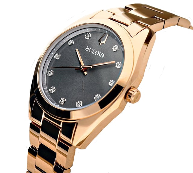 Bulova Surveyor roségold Damen Armbanduhr 97P156