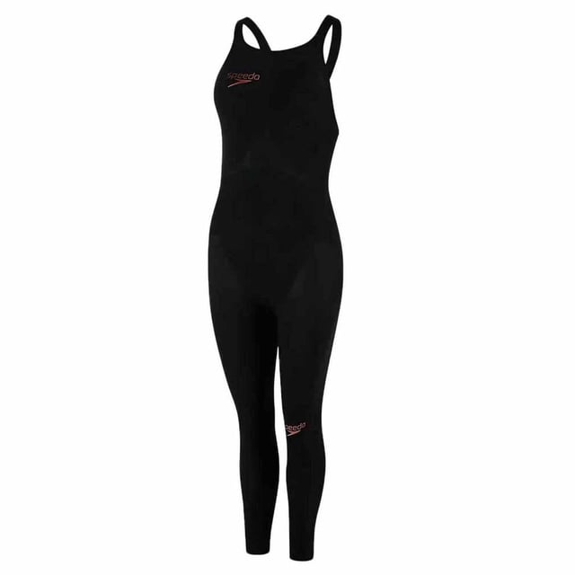 Traje de baño Speedo Fastskin Elite 2 Openwater Blck/Rd Closedback para mujer 8 103143597