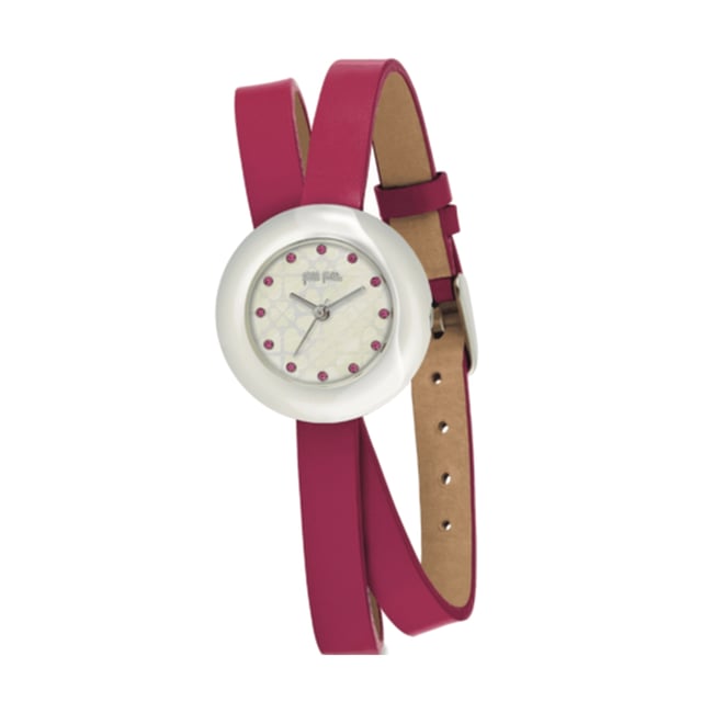 FOLLI FOLLIE WF13F030SSP Uhr Frau Quarz• Material: Edelstahl• Glas: Mineral• Armband: Leder• Farbe: Weib• Wasserbeständigkeit: 0 m (0 ATM)• Gehäusegröße: 28 mm