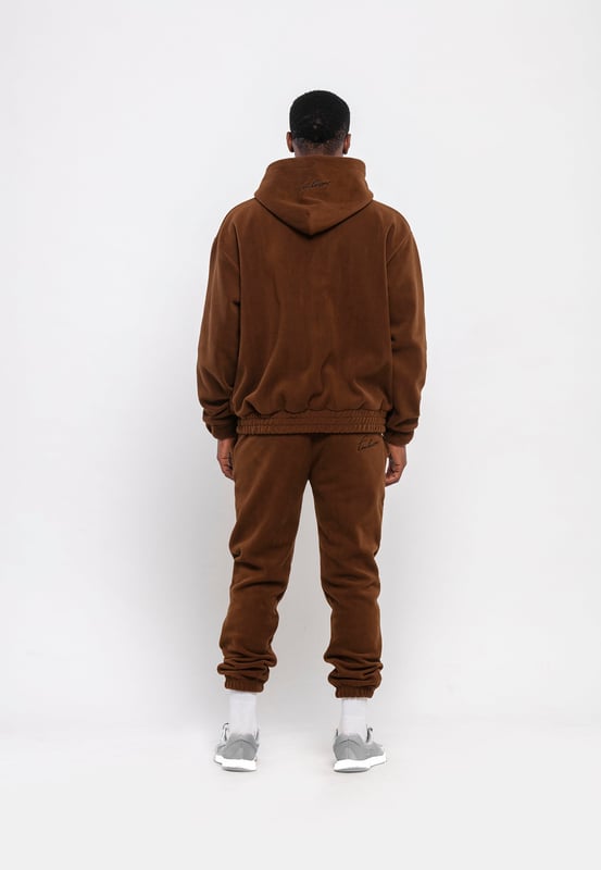 Tom Barron Oversize Fleece-Trainingsanzug-Set für Herren