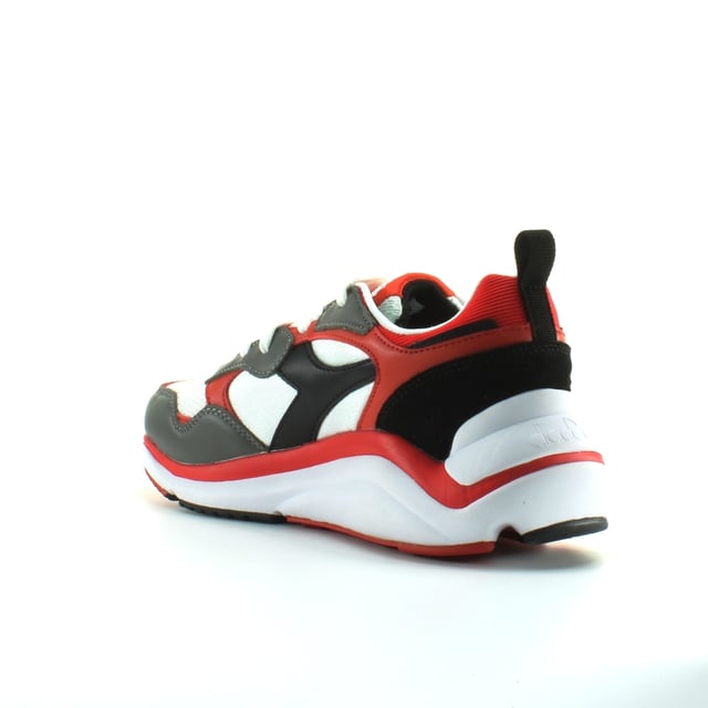 Diadora Whizz Run Mens White/Red Trainers
