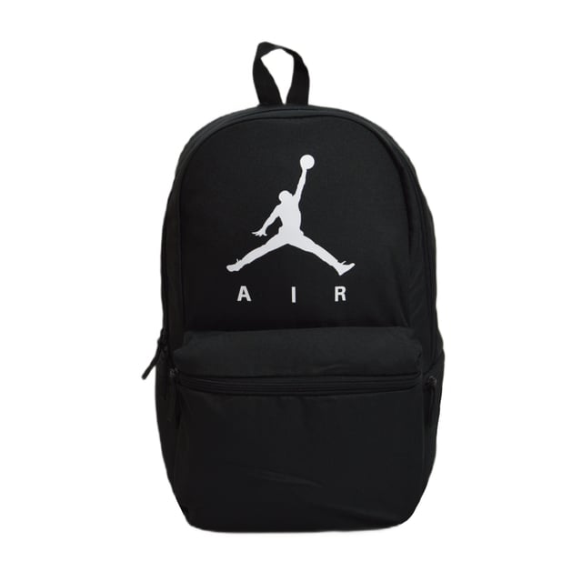 The Nike Air Jordan Backpack is a must-have for school! The Nike backpack has a sleek athletic look and lightweight, durable design. The main compartment has plenty of space for books and an interior laptop sleeve to keep your technology safe. Two exterior side pockets on this Nike Air Jordan Backpack are the perfect place to store small valuables like your phone or keys. Complete with a spacious front zipper compartment for convenient quick access