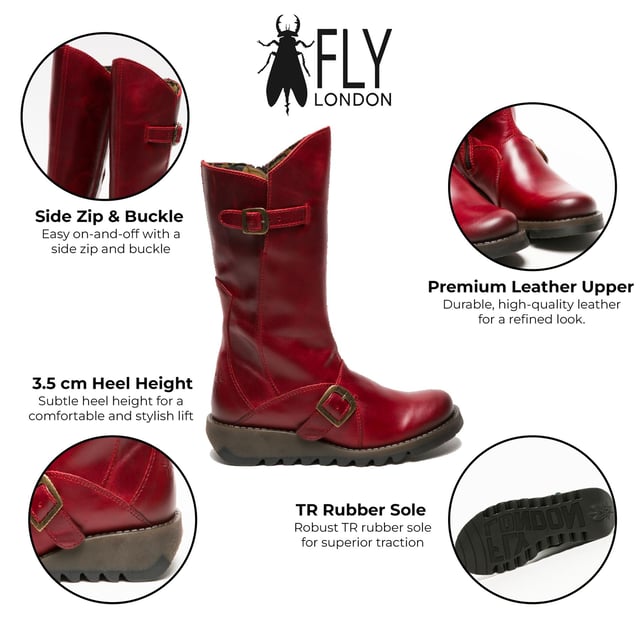 Fly buckle boots store