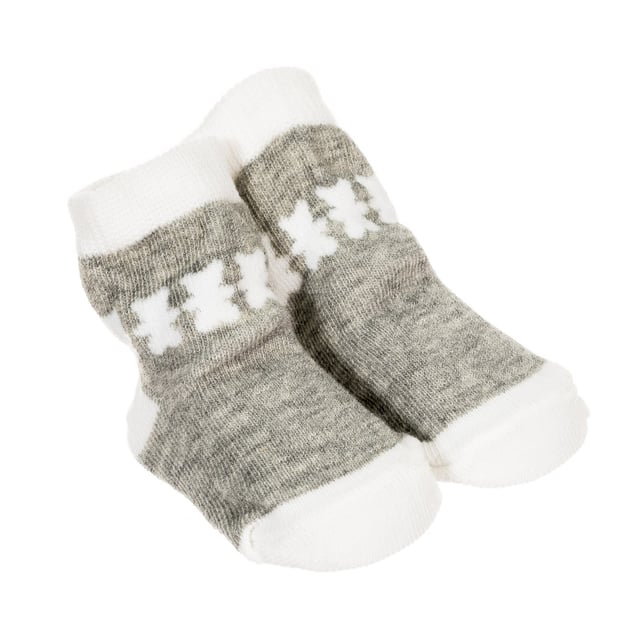 Pack of 6 Le Petit Garçon socks.
 - Striped print.
 - Star Print.
 Made for babies 0-6 months.
 Anti-pressure cuffs.
 Composition: 73% Cotton, 18% Polyester, 7% Nylon, 2% Elastane
 Care:
- Wash maximum at 40ºC.
 - Do not iron.
 - It is not allowed to use a dryer.
 - Do not use bleach.
 - Does not support dry cleaning.