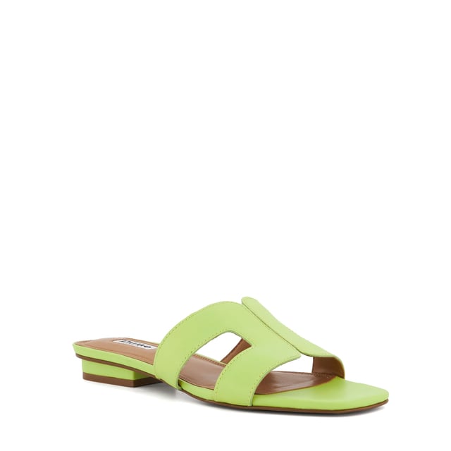 Dune London Maize Heeled Sandal in Lime Green