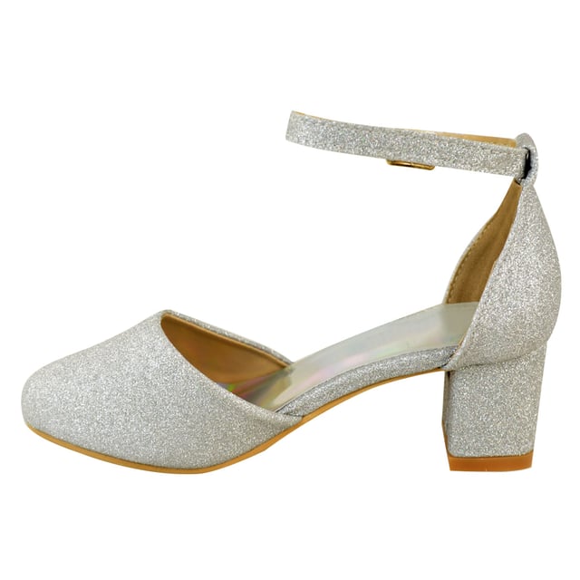 These fabulous heel sandals feature close toe and ankle strap that add the perfect amount of sparkle to your outfits. The shoe's platform is not only beautiful but is great to give you that little extra height you desire. These high heels add the perfect amount of sparkle and glamour to your outfit.