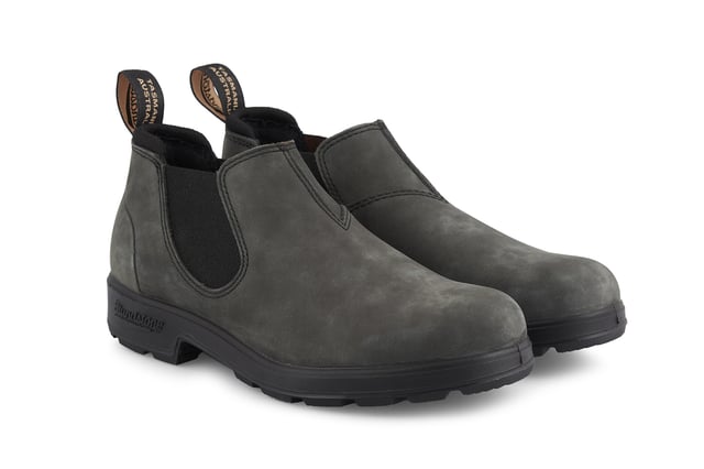 Building on the infallible Blundstone original series, the Blundstone 2035 offers the same great styling, comfort and practicality you can expect from the Blundstone original series in a new, iconic low cut design. Crafted with premium leather uppers in the Rustic black colour, the Blundstone 2035s maintain outstanding water resistance in a new and fresh design. With the special comfort cuff, these Blundstone are just as comfortable as its bigger brothers, and the ergonomically engineered toe spring combined with XRD® Technology in the heel further reduces wearer fatigue while increasing comfort. Additional leather heel protection and the durable TPU outsole ensure that this low-cut boot will last you many seasons to come. A versatile and stylish shoe, the Blundstone 2035 is a versatile shoe for those that want to look stylish on the go.  2.5mm thick premium black leather uppers Black elasticated sides and iconic pull tags for easy slip-on Padded collar for outstanding comfort Highly durable TPU outsole Cushioned midsole for all-day comfort Blundstone SPS Max Comfort system for superb shock absorption Removable footbed Lightweight for all-day everyday comfort
