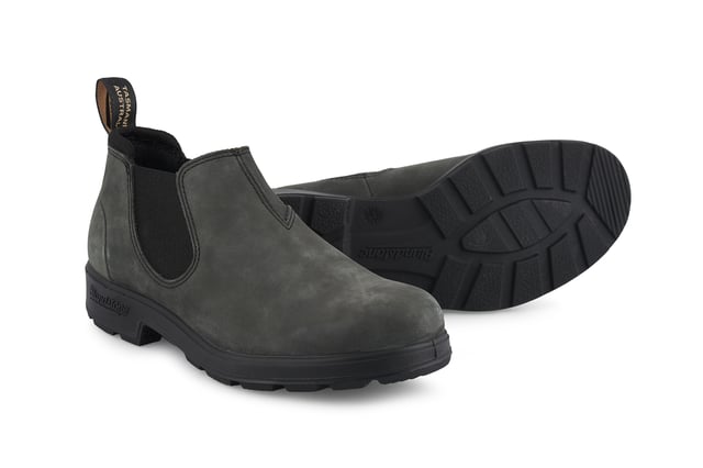 Building on the infallible Blundstone original series, the Blundstone 2035 offers the same great styling, comfort and practicality you can expect from the Blundstone original series in a new, iconic low cut design. Crafted with premium leather uppers in the Rustic black colour, the Blundstone 2035s maintain outstanding water resistance in a new and fresh design. With the special comfort cuff, these Blundstone are just as comfortable as its bigger brothers, and the ergonomically engineered toe spring combined with XRD® Technology in the heel further reduces wearer fatigue while increasing comfort. Additional leather heel protection and the durable TPU outsole ensure that this low-cut boot will last you many seasons to come. A versatile and stylish shoe, the Blundstone 2035 is a versatile shoe for those that want to look stylish on the go.  2.5mm thick premium black leather uppers Black elasticated sides and iconic pull tags for easy slip-on Padded collar for outstanding comfort Highly durable TPU outsole Cushioned midsole for all-day comfort Blundstone SPS Max Comfort system for superb shock absorption Removable footbed Lightweight for all-day everyday comfort