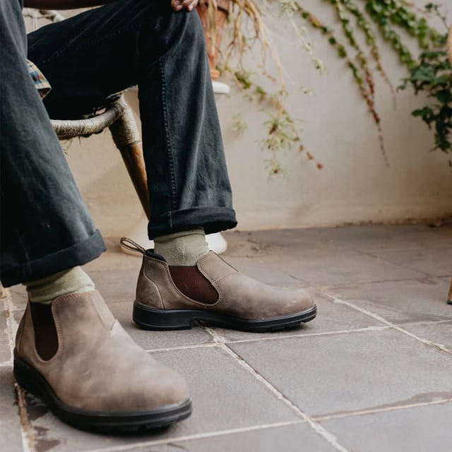 Building on the infallible Blundstone original series, the Blundstone 2036 offers the same great styling, comfort and practicality you can expect from the Blundstone original series in a new, iconic low cut design. Crafted with premium leather uppers in the ever-popular rustic brown colour, the Blundstone 2036 maintain outstanding water resistance in a new and fresh design. With the special comfort cuff, these Blundstone are just as comfortable as its bigger brothers, and the ergonomically engineered toe spring combined with XRD® Technology in the heel further reduces wearer fatigue while increasing comfort. Additional leather heel protection and the durable TPU outsole ensure that this low-cut boot will last you many seasons to come. A versatile and stylish shoe, the Blundstone 2036 are the perfect transeasonal shoe for wherever life takes you.  2.5mm thick premium rustic brown leather uppers Brown elasticated sides and iconic pull tags for easy slip-on Padded collar for outstanding comfort Highly durable TPU outsole Cushioned midsole for all-day comfort Blundstone SPS Max Comfort system for superb shock absorption Removable footbed Lightweight for all-day everyday comfort