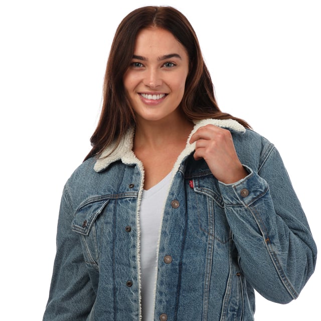 Levi's ex boyfriend sherpa trucker jacket online