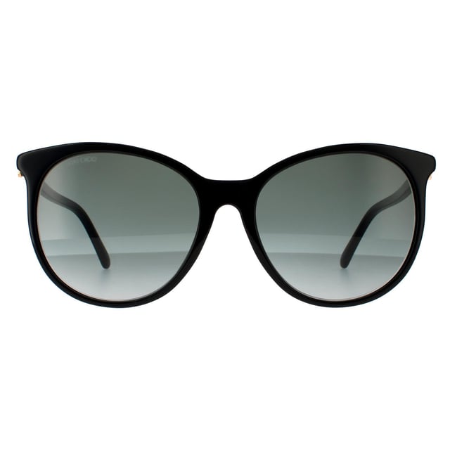 Jimmy Choo Sunglasses ILANA/F/SK 26S 9O Black Copper Dark Grey Gradient are a feminine round style crafted from lightweight acetate. The hinges feature a crystal shaped J with the slim temples featuring the Jimmy Choo logo for brand authenticity.