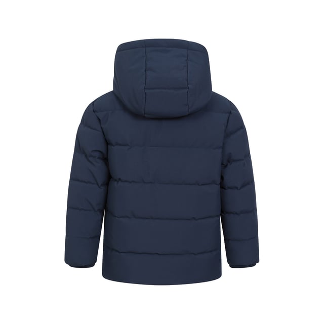100% Polyester. Lining: Borg, Supersoft. Filling: Microfibre. Design: Logo, Quilted. Trim: Elastane, Polyester. Fabric Technology: DWR Finish, Insulating, PFC Free, Water Resistant. Chin Guard, Padded. Cuff: Elasticated, Ribbed. Neckline: Hooded, Standing Collar. Sleeve-Type: Long-Sleeved. Hood Features: Drawcord, Sew-On. Pockets: 2 Side Pockets, Buttoned. Fastening: Front Zip, Popper. Sustainability: Environmentally Friendly. 5-6 Years: 24 in. 7-8 Years: 26 in. 9-10 Years: 28.5 in. 11-12 Years: 30.5 in. 13 Years: 33 in.