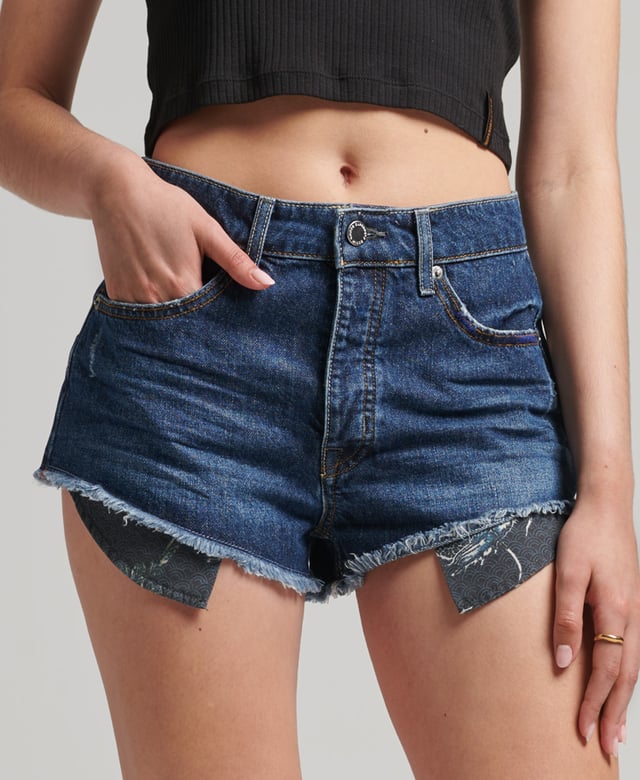 Superdry Vintage High Rise Cut Off Shorts