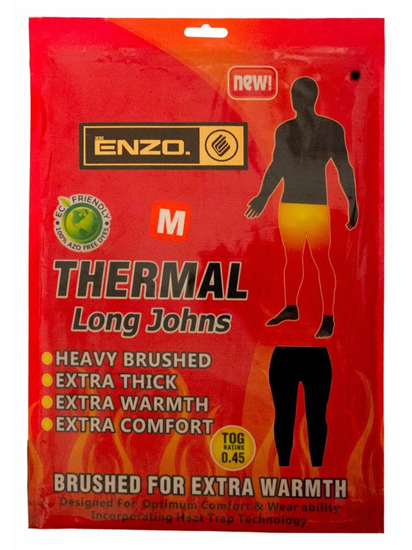 Premium Quality Thermal Top & Bottom Set. Brushed Technology for better Cold Resistance than normal Long Johns. Micro Air System Thermo Regulatory Effect Keeps your Body Always at the Same Temperature. Optimum Comfort and Wearability Design incorporating Heat Trap Technology. Suitable for Winter, Outdoor Work, Travel, Camping & Ski Wear