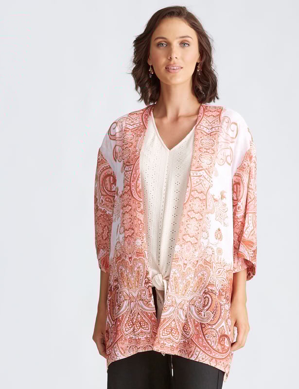 Paisley sale kimono cardigan