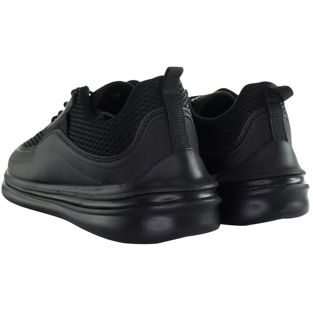 Henleys Silva Men's Black Running Trainers, a fusion of style and performance tailored for the modern athlete. Crafted with precision and designed to elevate your running experience, these trainers are your perfect companion for hitting the track or the pavement with confidence.

Key Features:

 Sleek Design:  The trainers boast a sleek black exterior, exuding a sense of sophistication while keeping your look effortlessly stylish.

 Breathable Upper: Engineered with a breathable mesh upper, these trainers ensure optimal airflow, keeping your feet cool and comfortable even during intense workouts.

 Lightweight Construction: Constructed with lightweight materials, these trainers offer a feather-light feel, allowing for unrestricted movement and agility.

 Cushioned Midsole: Equipped with a cushioned midsole, these trainers provide exceptional shock absorption, reducing impact on your joints and enhancing overall comfort during long runs.