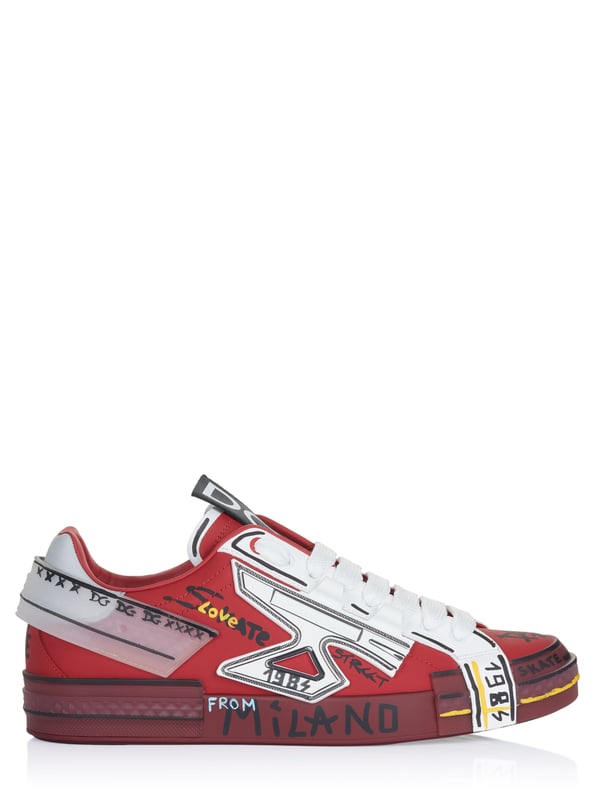 Dolce & Gabbana Men Embroidered Low-Top Sneakers