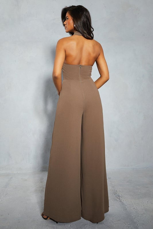 Eisa Glamorous Embellished V-Neck Strappy Jumpsuit - Chic & Confident main image 0