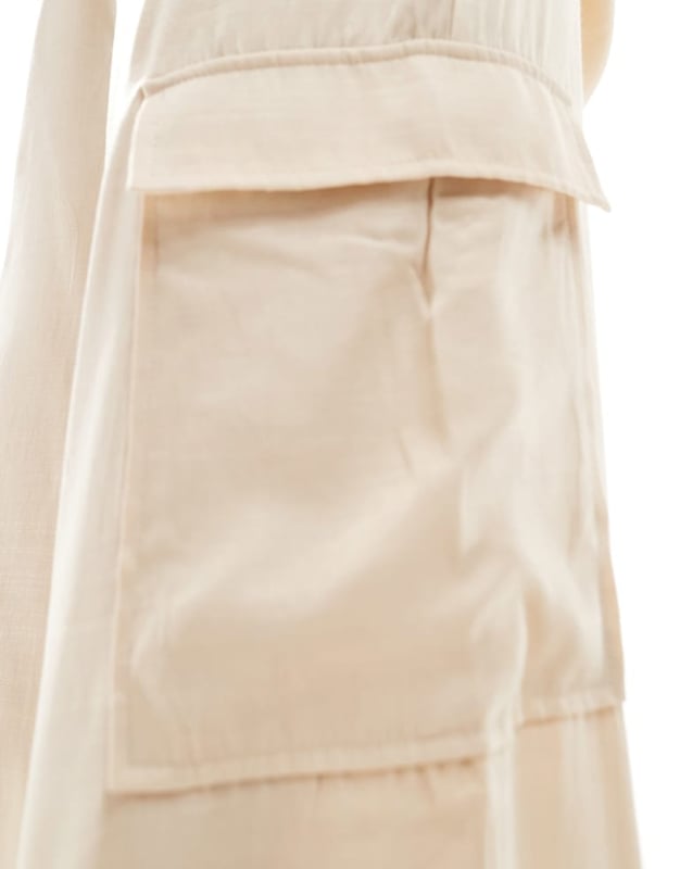 Trousers & Leggings by Vila Part of a co-ord set Shirt sold separately High rise Elasticated waistband Functional pockets Wide legSold By: Asos