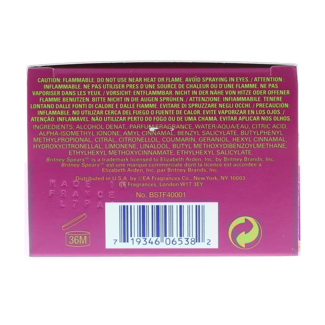 Britney Spears Fantasy was launched in 2005 as a sensual and gourmand scent. Fantasy notes consist of lychee kiwi jasmine white chocolate orris root orchid musks and woods to create this unique aroma.