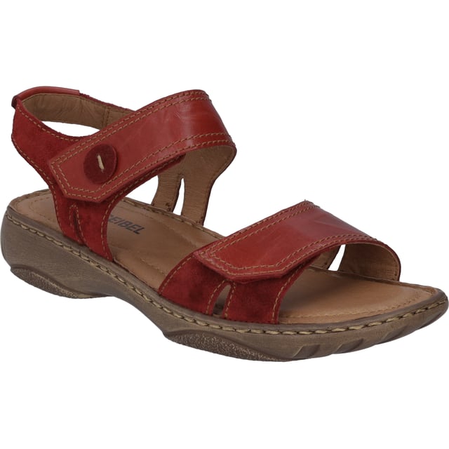 Estos zapatos están fabricados piel de vaca fina, lo que los hace muy duraderas. La práctica cremallera sirve para una sujeción firme en las sandalias. El modelo además está provisto de las típicas costuras a mano de JOSEF SEIBEL. El ancho G es ideal para los pies normales. Con el modelo Debra 58 podrá disfrutar de más libertad en su tiempo libre.
