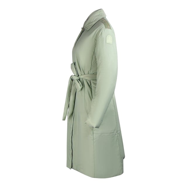 Stay warm and stylish in the Parajumpers Green Jacket. This luxurious coat is crafted with lightweight, insulated fabric that retains heat and protects against the elements. Don't sacrifice style for comfort - make a statement!, Filling: 100% Polyester, Upper Material: 100% Polyamide, Regular Fit, Zip Closure, Green, Nile Coat, Long Hooded Jacket