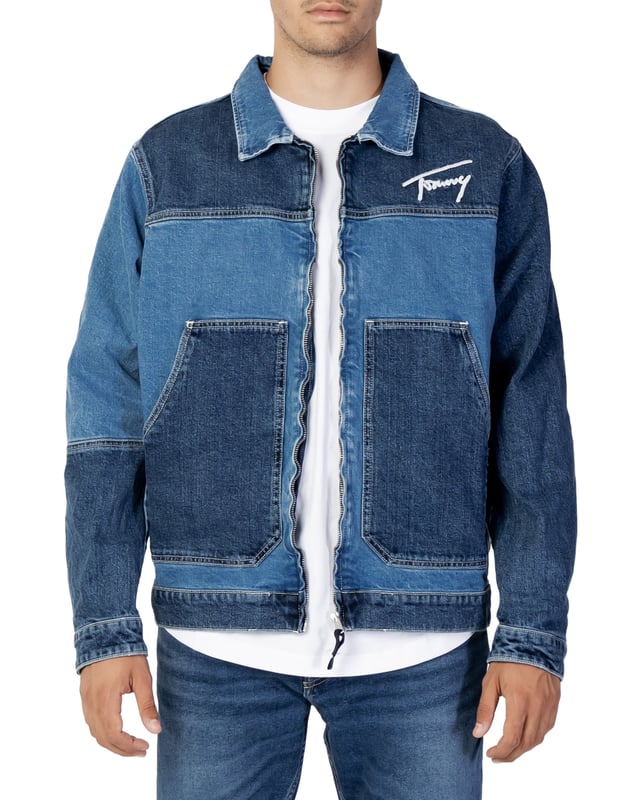 Men s Tommy Hilfiger Two Tone Denim Jacket in Denim