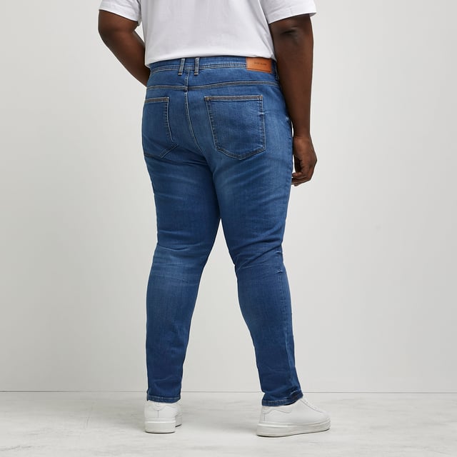 River Island Mens Jeans SK Lebron Big & Tall Blue