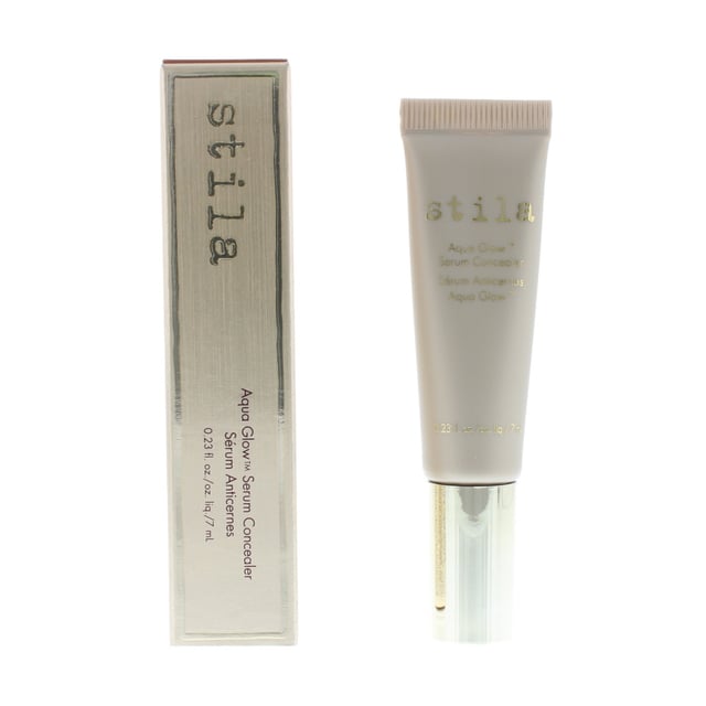 Incredibly lightweight and easy to blend Stila s Aqua Glow Serum Concealer delivers hydration and weightless coverage with every skinperfecting drop. The ultimate way to achieve a flawless naturallooking finish this sheerbutbuildable formula blurs visibility of imperfections and disguises dark circles for a youthful  wide awake  effect.