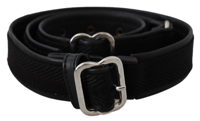 Brand: GF FERRE
  Condition: New with tags
  Material: 100% Authentic Leather
  Buckle: Chrome metal
  Design: Waist belt
  Color: Black
  Pattern: Solid-textured
  Logo details
  Made in Italy
Material: Leather  Cotton