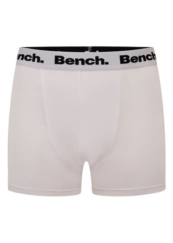 Update the wardrobe essentials with the assorted 7-pack 'Marcos' boxers from Bench. Made from cotton blend fabric for all-day comfortable wear, they feature repeat logo, elasticated waistband. This set includes seven sold colours. Other colours available.