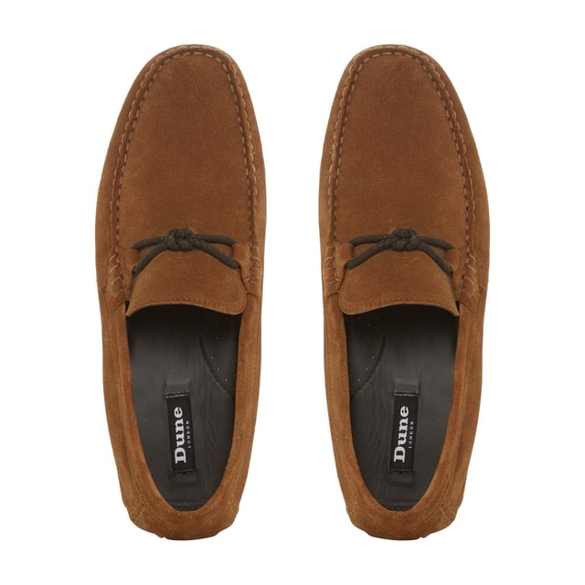 Dune Mens Bernie Suede Driver Loafers