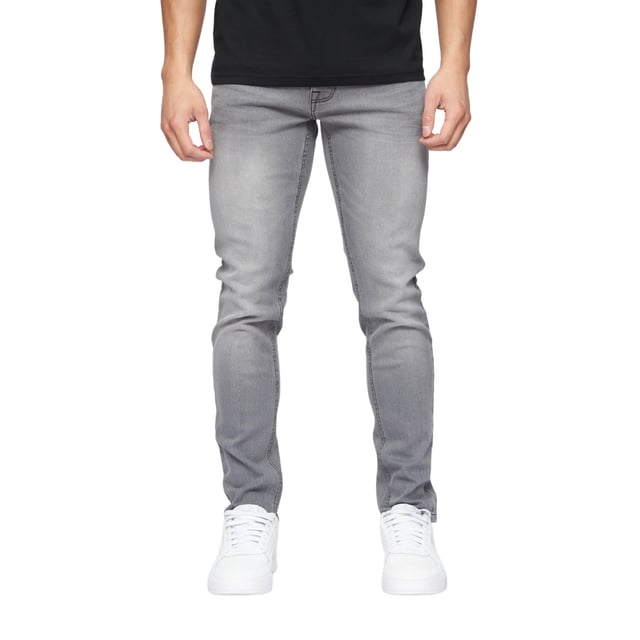 98% Cotton, 2% Elastane. Fabric: Twill. Design: Plain. Pockets: 2 Side Pockets, 2 Back Pockets, 1 Coin Pocket. Fastening: Button, Zip Fly. Fit: Slim. Branded Buttons.