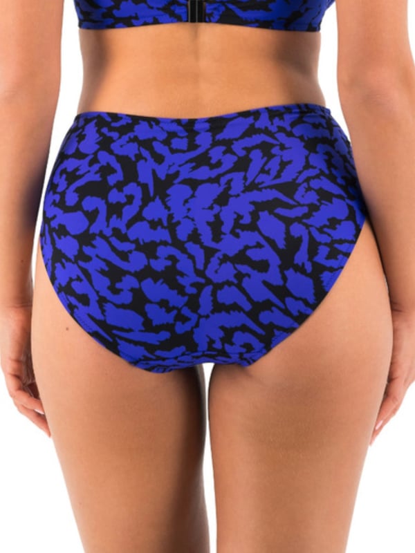 Hope Bay Full Bikini Brief. High waisted bikini bottom with gathered detailing providing a flattering ruching effect and full coverage. This product is hand wash only.