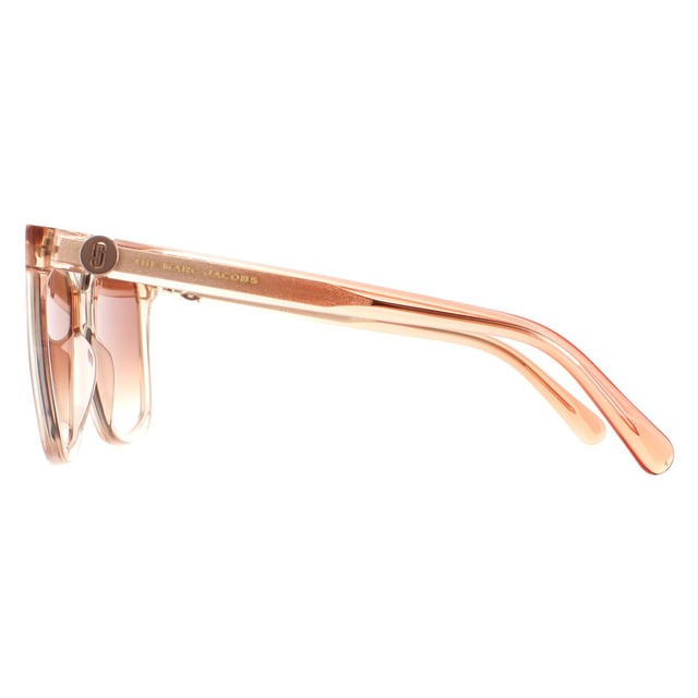 Marc Jacobs Square Womens Orange Beige  Brown Gradient  MARC 582/S  Sunglasses are a fashionable square style crafted from lightweight acetate. The Marc Jacobs logo is embedded on the slender temples for brand authenticity.