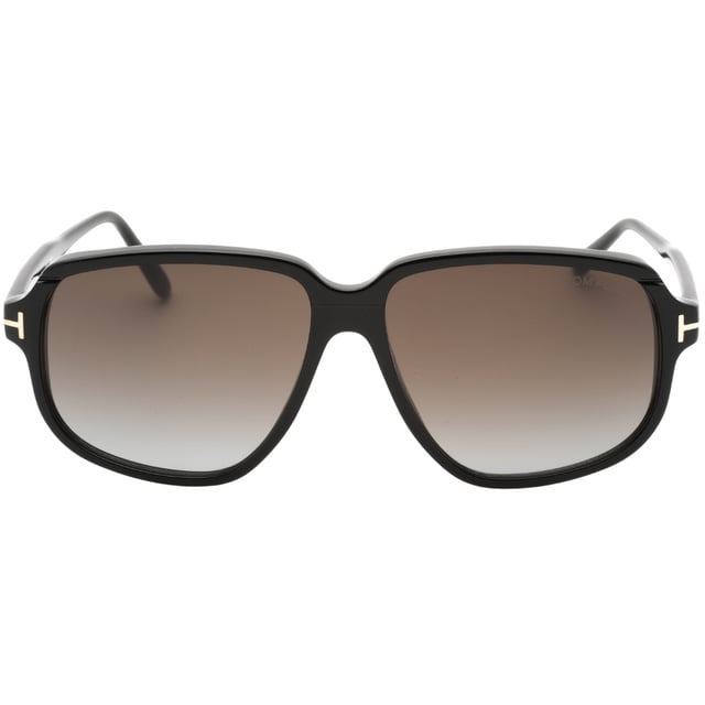 Tom Ford FT1024 Anton 01B Shiny Black Sunglasses. A touch of fun for your summer days, but nothing too out of the ordinary for a Tom Ford collectible. Tom Ford Black Sunglass perfect for the summer. Tom Ford Black FT1024 01B  Sunglasses, Lens Width = 59mm, Nose Bridge Width = 14mm, Arm Length = 145mm, Made In Italy. Sunglasses, Sunglasses Case, Cleaning Cloth and Care Instructions all Included, 100% Protection Against UVA and UVB Sunlight and Conform to British Standard EN 1836:2005. Tom Ford Black Sunglasses. FT1024 ANTON 01B