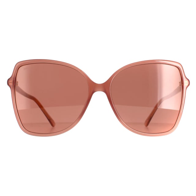 Jimmy Choo Butterfly Womens Nude  Burgundy FEDE/S  Jimmy Choo are a butterfly shape crafted from lightweight acetate. The super slim temples feature the Jimmy Choo to ensure brand authenticity.