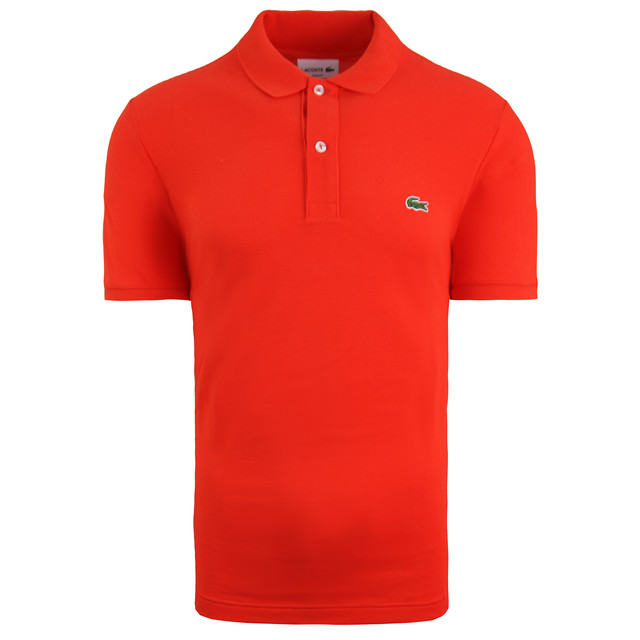 Lacoste Classic Slim Fit Polo Shirt Kortärmad Röd Herr Bomullstopp PH4012 CAD