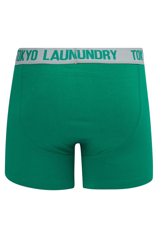 Indulge in everyday comfort with this 6-pack of boxers from Tokyo Laundry. Made from cotton-rich and stretch fabric, these boxers offer a soft and breathable feel. The plush woven waistband provides a secure fit, while the bright colours and slogan waistband adds a dash of style to your everyday essentials. Upgrade your underwear collection now!