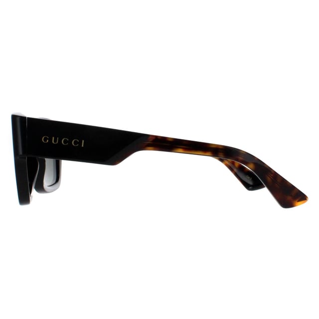 Gucci Square Mens Black with Havana Grey GG1668S  Sunglasses feature a modern, square frame design that exudes confidence and contemporary elegance, perfect for both casual and upscale settings. The temples are adorned with Gucciâ€™s signature double-G logo, a hallmark of the brandâ€™s storied heritage and commitment to superior craftsmanship. With lenses that provide optimal UV protection, the GG1668S model ensures wearers enjoy both style and comfort.