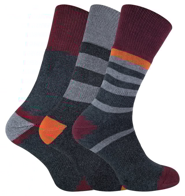 PENINSULA 3 Pack Cushioned Liner Anti Blister Hiking Walking Socks