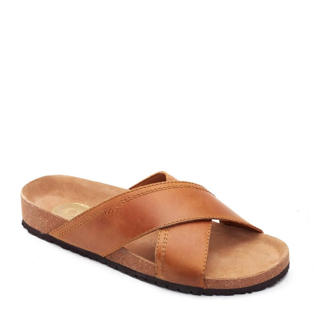 Cork base sandals top