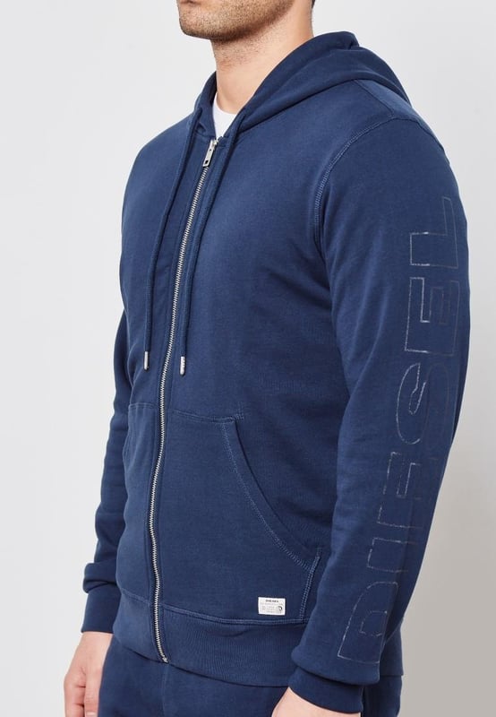 DIESEL Mens Brandon Hoodie in Navy